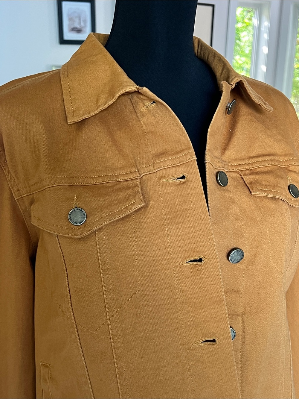 NWT Bagatelle Mustard Yellow Cotton Jean Jacket - Picture 10 of 13